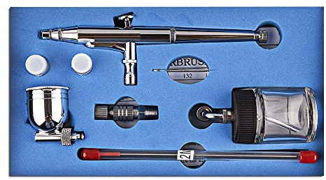 Cybernova Aerografo a doppio effetto Air-Paint Control -0.2mm / 0.3mm / 0.5mm Needle