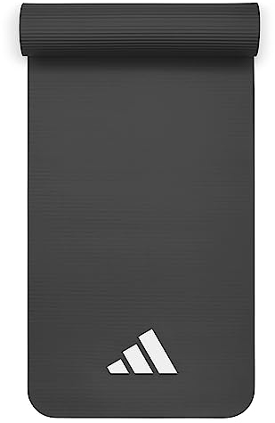adidas Unisex-Erwachsene Fitnessmatte, Grau, 10mm