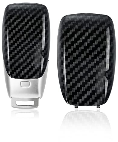 okoium Carbon Fiber Key Shell Fob Batterieabdeckung Schwarz für Mercedes-Benz A220, E63S, E-Klasse, CLS Klasse 2019-2021