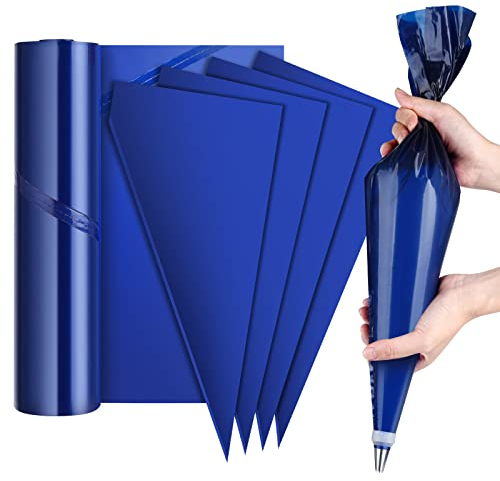 ELECLAND 50 bolsas de manga pastelera desechables extra grandes y gruesas de 21 pulgadas, bolsas de manga pastelera para galletas, cupcakes, postres, decoración de pasteles