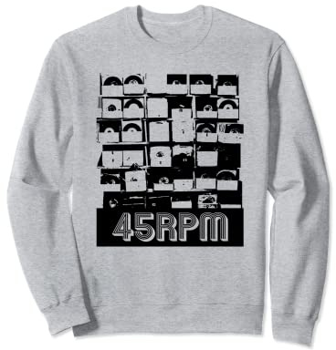 Caisse à disques vinyles 45 tours/min Sweatshirt