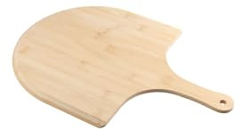 Pokinge Wooden Pizza Peel,11 Inch Pizza Paddle Nonstick Pizza Serving Board Pizza Cutting Board Bread Food Baking Tool with Long Handle