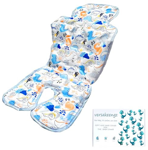 VERSAKEENGZ Colchoneta Silla Paseo Universal - Funda Silla Coche Bebe Universal, Suave, Transpirable, Fresco, Impermeable, Lavable, Accesorios Bebe, Regalo Recién Nacido