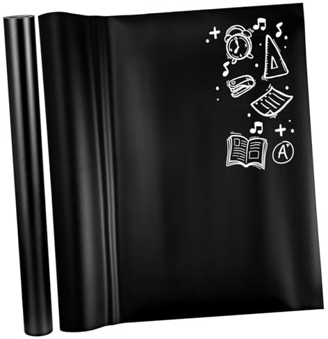 HONMEET 2pcs Blackboard Film Chalkboard Vinyl Stickers Adhesive Stick Blackboard for School Supplies