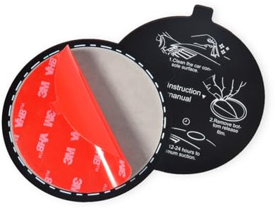 HYS Dashboard/Windshield Mounting for Disk Suction Cup Mount, 78mm/3.07 Adhesive Sticky Pad for Car Dashboard Satellite Navigation Windscreen Radio/Mobile Phone/GPS Holder (1)