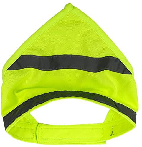FONDOTIN Reflektierendes Hundesicherheits Bandana Aus Polyester Fluoreszierender Welpenschal Für Nächtliche Spaziergänge Bei Hoher Sichtbarkeit