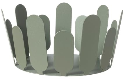 Arti & Mestieri Park - Centrotavola piccolo di Design 100% Made in Italy - in Ferro, ⌀ 22cm, 13h cm (Giada)