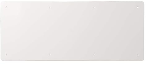 Couvercle rectangulaire 520 x 200 mm, 52 x 20 cm, blanc RAL9001, remplacement pour boîte de jonction, boîte murale pour installation électrique, vis en acier incluses, en plastique à haute résistance