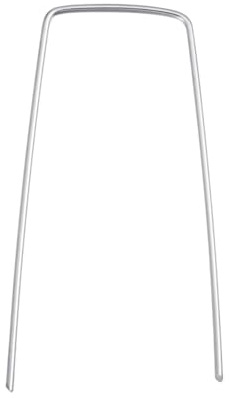 Levemolo Piquets de Sol Galvanisés U en Métal 2,5 Mm X 40 Mm X 100 Mm pour Jardinage et Fixation de Tente, Lot de 50 Pièces Antirouille pour Aménagement Paysager et Paillage