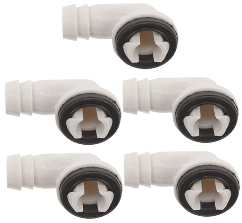 WOONEKY 5 Pezzi Adattatore Scarico Condensa in Abs per Tubo Condizionatore Portatile e Split Raccordo Resistente e Antideformazione Facile Installazione per Unità Esterna Climatizzatore