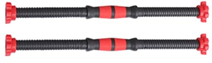 Abaodam Barra per Manubrio 50cm in Acciaio con 4 Dadi, Barra per Sollevamento Pesi e Allenamento Forza, Adatta per Palestra e Riscaldamento, Colore Rosso Colore Casuale