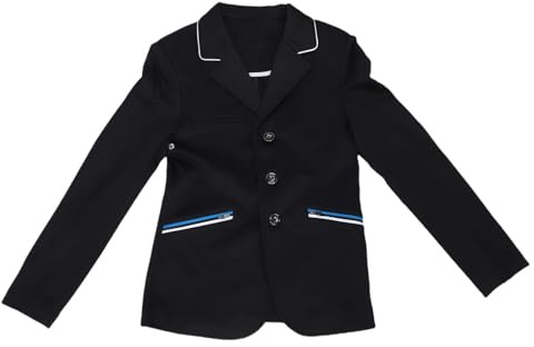 Abrigo Ecuestre para niños, Chaqueta de equitación Elegante, Ligera y Transpirable para Entrenamiento de competición, equitación Diaria (160)