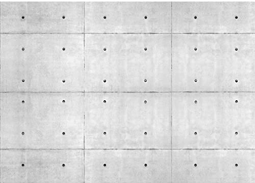 Runa Art Papel tapiz fotográfico pared de concreto 352 x 250 cm Lana Fondo De Pantalla XXL Moderna Decoración De Pared Sala Cuarto Oficina Salón gris 9274011a