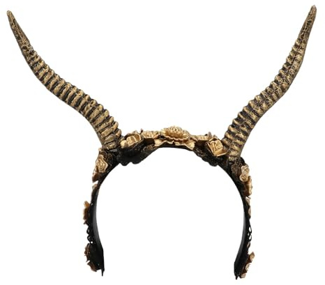 Boland 01076 - Diadema deluxe da demone, cerchietto con corna per costumi, Halloween e carnevale, diavolo