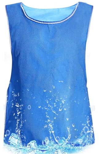 Ghzste Giubbotto refrigerante, per sport alla moda, per il corpo, per il raffreddamento, per la pesca, il ciclismo, la corsa, il freddo estivo, Blu
