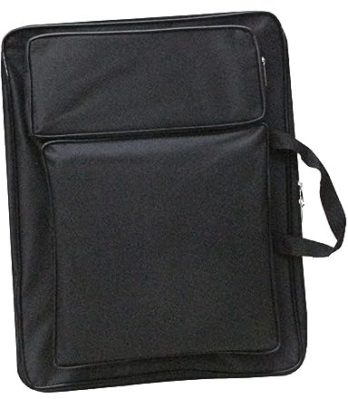 Dickly Estuche de Cartera de Arte Bolsa de Arte para Bolsa de bocetos Mochila de Artistas para Herramienta de Pintura Cuaderno de bocetos, Negro