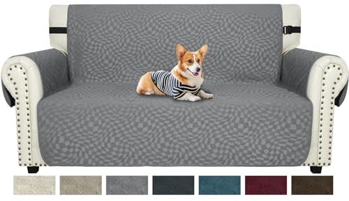 Ystyle Funda Sofa 2 Plazas, Fundas Sofa Anti Perros, Gris Claro | Protector Sofa, Fundas De Sofa Anti Gatos, Fundas Para Sofa Antideslizante, Funda De Sofa Resistente Al Polvo Y Manchas