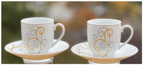 Topkapi Home - 12-tlg Espresso-Set Melinda │ V ~100 ml │ für 6 Personen