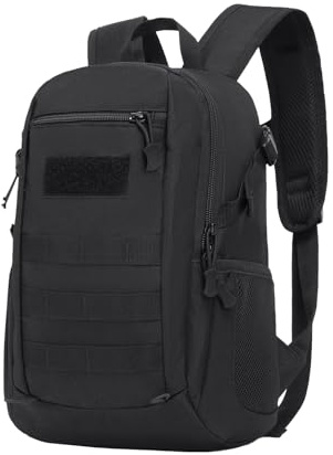 ZHIERNA Mochila Tactica 15L Militar Táctical Escolar Impermeable Rucksack con Sistema Molle para Escalada, Camping, Viajes, Senderismo, Pesca Deportes al Aire Libre