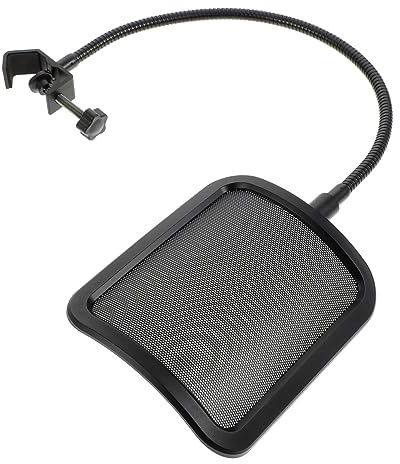 CORHAD Blowout Filter Microphone Clip Windshield Metal Mesh Cover for Studio Recording