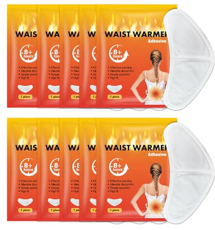 Parches Adhesivos de Calor – Almohadillas autocalentables para los Hombros, 10 Almohadillas térmicas menstruales portátiles, Parches de Calor para molestias y de Espalda