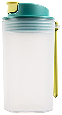 350 ml Tasse en plastique monocouche Poudre de protéines Shaker Cup Milkshake Cup Sport Fitness Tasse à eau Nettoyant (vert, taille unique)