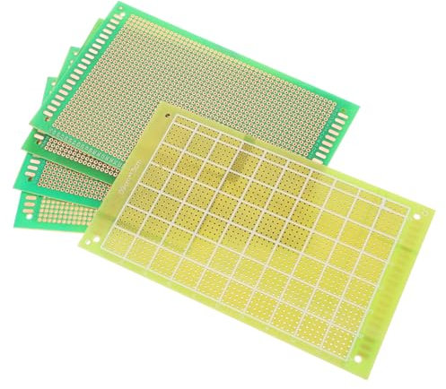 NAMOARLY 5pezzi Schede Pcb Singole Saldabili Kit Per Progetti Elettronici Facili Da Usare e Affidabili