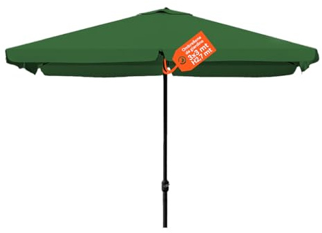 Avilia Ombrellone da Giardino Quadrato 3x3 m – Ombrellone da Balcone con Manovella, Struttura in Acciaio e Telo in Poliestere, Ombrelloni da Esterno Eleganti e Resistenti