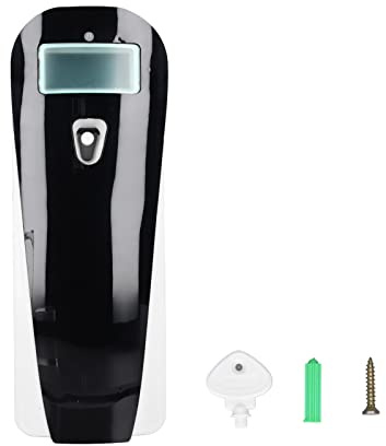 Kavolet Automatischer Duftzerstäuber, Lufterfrischer-Spender Zur Wandmontage, Automatisch Programmierbares Raumspray, für Küche, Bad, Hotel, Schlafzimmer, Büro, Schwarz, Einfache