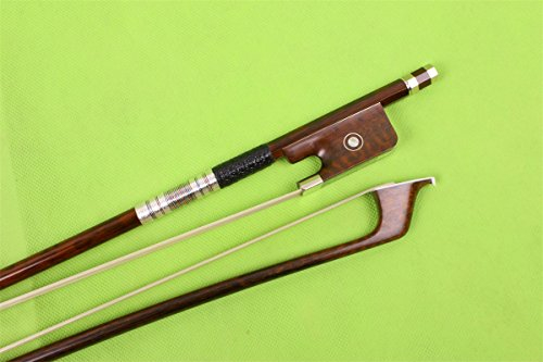 Yinfente 4/4 Cellobogen aus Schlangenholz mit Parisauge, gut ausbalanciert, natürliches Pferdehaar, silberfarben