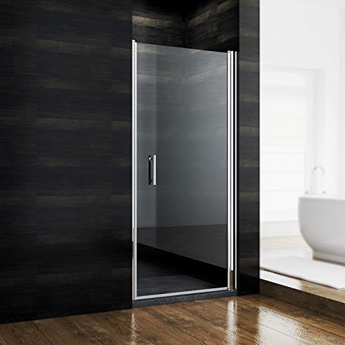 SONNI Nischentür dusche 90 cm glastür dusche pendeltür dusche dusche glastür