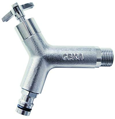GEKA® Plus Design-Wasserhahn Außengewinde 3/4 Zoll Plus Stecksystem