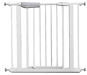 Babify Barriere de Securite Enfant sans Percage, Barrière Ajustable et Extensible pour Bebe et Chien, Barriere de Securite Chien, Barrière de Sécurité Escalier et Porte pour Bébé, Taille 65-91 cm