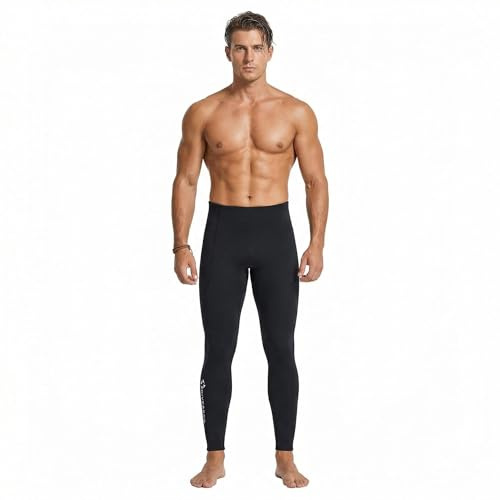 EUPTE 2 mm dykning våtdräkt byxor badbyxor leggings för kvinnor män ... (herr, L)