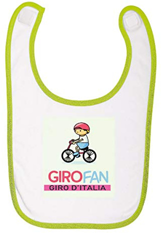Giro Italia Bibgreen - Babero, Color Blanco y Verde, Talla única, Unisex