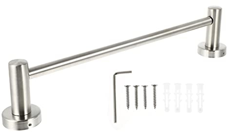 TOPBATHY Edelstahl Handtuchstange Verstellbar Handtuchhalter Zur Wandmontage Mit Einzelstange Für Badezimmer Küche Balkon