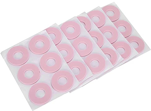 Fußschutzkissen Selbstklebende Hühneraugen-Patches Fußpflege Fersenband Schuhe Pads, Fußblasen Hornhaut-Prävention Fußpflege-Aufkleber Schaum-Hornhaut-Kissen (rund rosa L)
