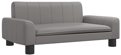 Tidyard Kindersofa Minisofa Kindercouch Minisessel Kinderbett Schlafsessel Kindersessel Kindermöbel Kinder Sofa Sessel Softsofa 70 x 45 x 30 cm (B x T x H),Maximale Tragfähigkeit: 50 kg,Grau