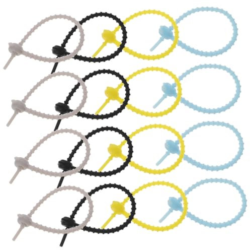 UKCOCO 80pcs Reusable Silicone Cord Management Straps Mixed Style Wire Ties for Organizing Electronics Cables Earphones and Chargers Tangle Office Home Use