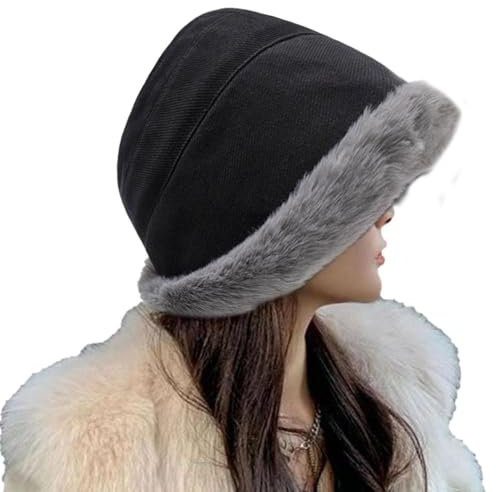 Flauschiger Fischerhut, Warmer Flauschiger Fischerhut Für Frauen Fischerhut Mädchen Fischerhut Mädchen Bucket Hat Damen Anglerhut Weiß Flauschig