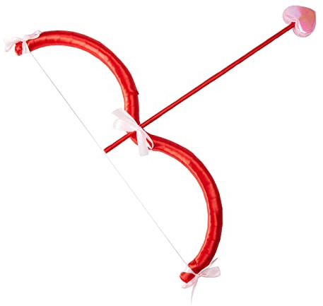 Geagodelia Damen Amor Kostüm Pfeil und Bogen Set Faschingskostüme Karneval Halloween Valentinstag Amor Kostüm Accessoires für Erwachsene (Rotpink, One Size)