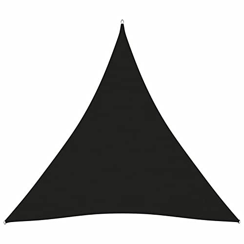 ShCuShan Sonnensegel Oxford-Gewebe Dreieckig 4,5x4,5x4,5 m Schwarz Sonnenschirm Rechteckig TerassenüBerdachung