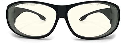FREEMASCOT OD 6+ 9000nm - 11000nm Wellenlänge CO2 Laser-Schutzbrille für 10,6um CO2, 10600nm Laser-Schutzbrille (Rahmenstil 4)