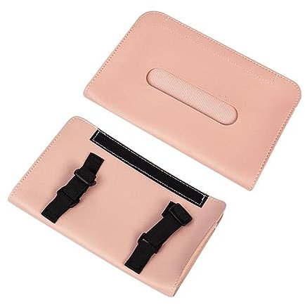 Kosmetiktücher Box PU-Leder-Gewebehalter, Auto-Gewebe-Organizer, Papierhandtuchhalter, Serviettenhalter for Sonnenblende für Esszimmer Badezimmer Schlafzimmer(F)