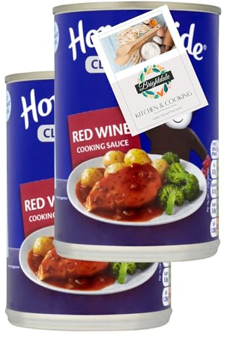 Cooking Sauce Bundle with Homepride Red Wine Sauce 400g 2 Pack + Brightdale Kitchen Booklet