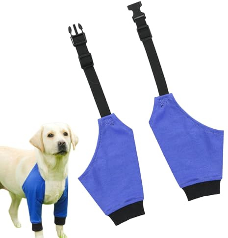 Ellenbogenschutz für Hunde, Polyester, verstellbare Ellenbogenmanschette, atmungsaktive Ellenbogenschoner für Hunde, Ellenbogenschoner für kleine Hunde, 150 g, Hunde-Ellenbogenpolster für kleine,