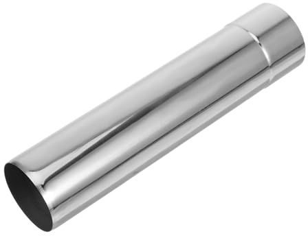 Parliky 1pieza Tubo De Inoxidable para Estufas De Camping Extensión De Tubo Recto De Instalación y Resistencia Condiciones Exteriores