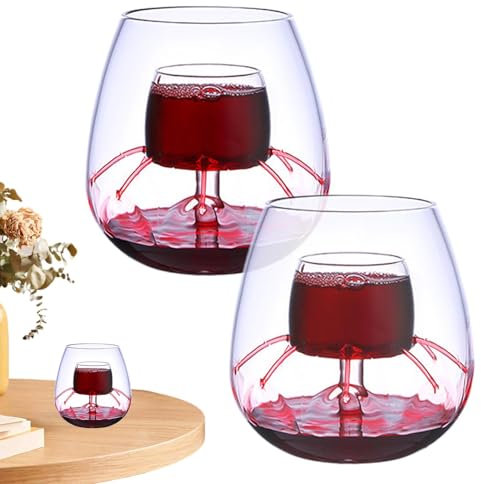 Aerating Glass, Wine Decanter, Fountain Glassware, Goblet Set, Glasses, Aerating Decanter Set,Portable Wine Glasses With Built In Aerator For Home, Hotel, Offices Aerating Glass, Wine Dec