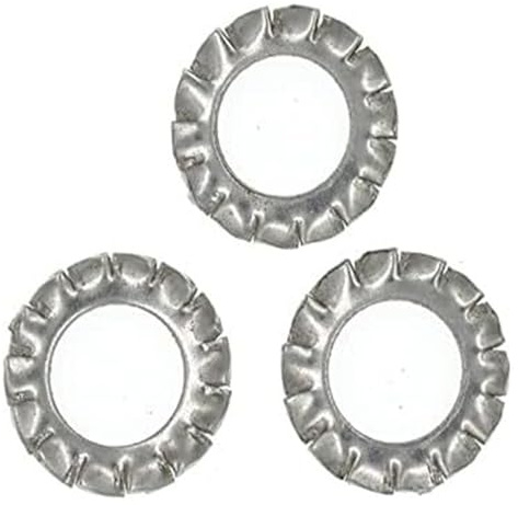 Arandelas de seguridad externas de diente de estre Separadores de arandelas planas Arandelas planas M2.5 M3 M4 M5 M6 M8 M10