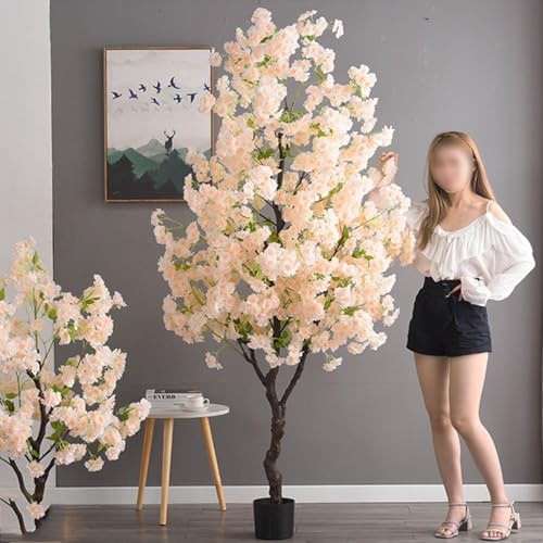 Cerezo artificial, planta decorativa grande para el hogar, al aire libre, fiesta y centro comercial